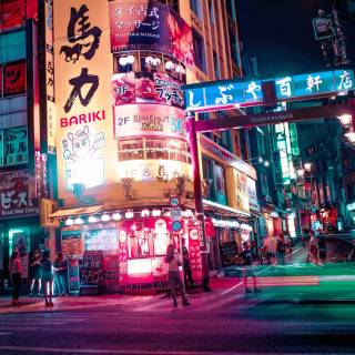Neon Japan 4k wallpaper