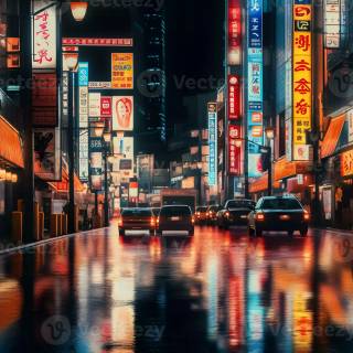 Neon Japan 4k wallpaper