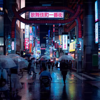 Neon Japan 4k wallpaper