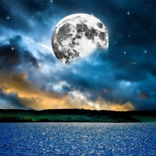 Moon 4k dark wallpaper