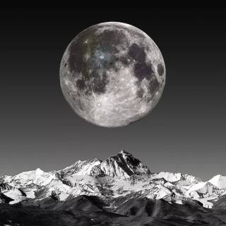 Moon 4k dark wallpaper