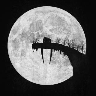 Moon 4k dark wallpaper