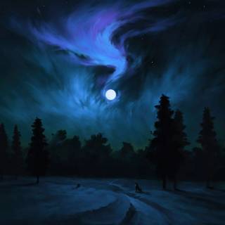 Moon 4k dark wallpaper