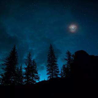 Moon 4k dark wallpaper