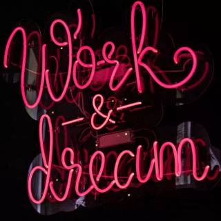 Neon motivation wallpaper