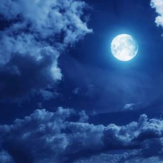 Moon night desktop wallpaper