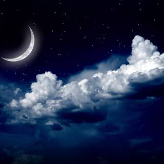 Moon sky 4k wallpaper