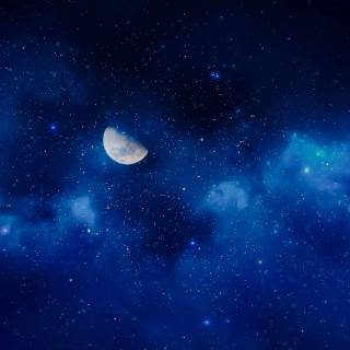 Moon sky 4k wallpaper