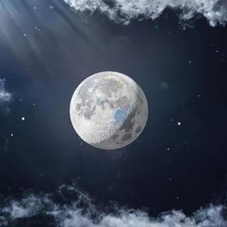 Moon sky 4k wallpaper