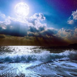 Moon sky 4k wallpaper