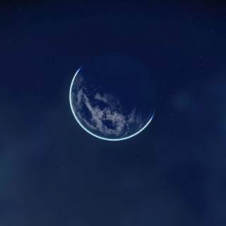 Moon sky 4k wallpaper