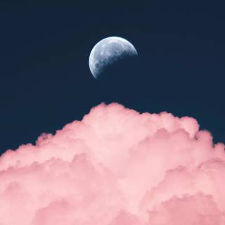 Moon sky 4k wallpaper