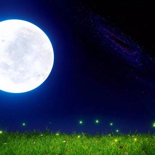 Moon sky 4k wallpaper