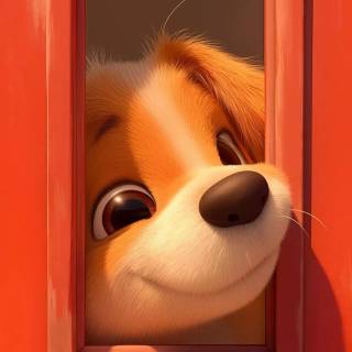 Cute puppy iPhone wallpaper