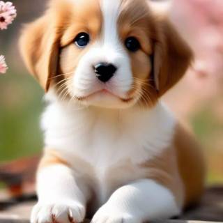 Cute puppy iPhone wallpaper