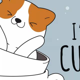 Cute puppy iPhone wallpaper