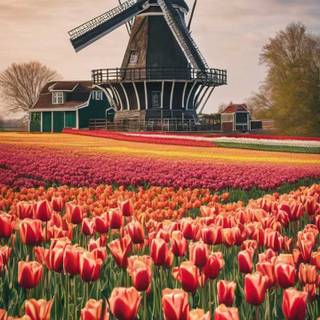 Windmill phone wallpaper