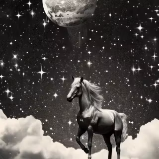 White horse phone wallpaper