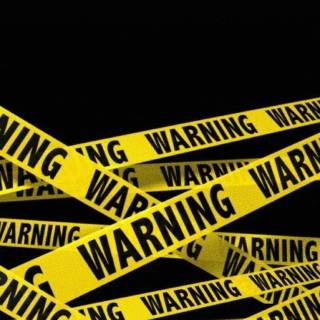 Warning phone wallpaper