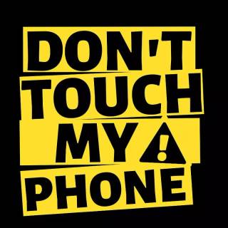 Warning phone wallpaper