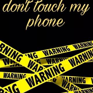 Warning phone wallpaper