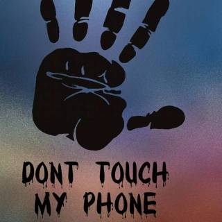 Warning phone wallpaper