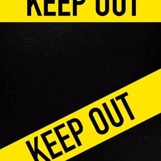 Warning phone wallpaper