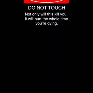 Warning phone wallpaper