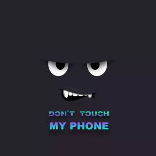 Warning phone wallpaper