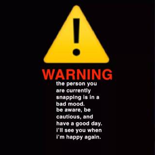 Warning phone wallpaper