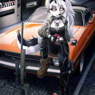 Loona Hazbin Hotel wallpaper