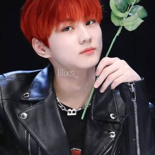 Jungwon red hair wallpaper