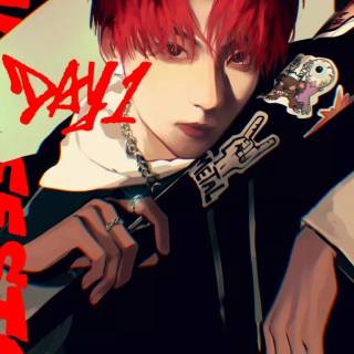 Jungwon red hair wallpaper