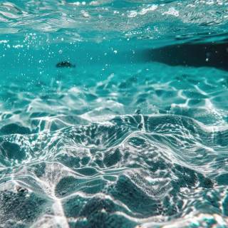 Crystal clear water wallpaper