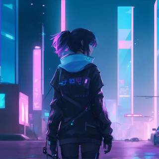 Cyberpunk 4k anime wallpaper