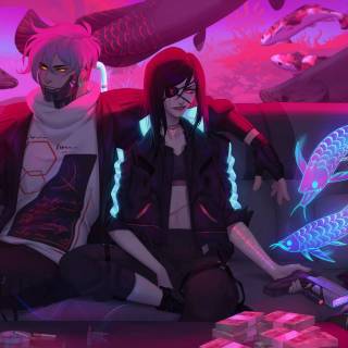 Cyberpunk 4k anime wallpaper