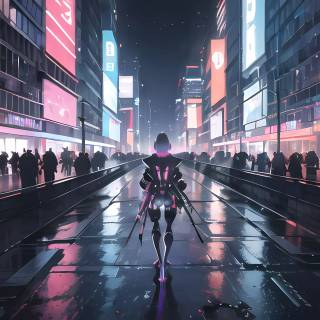 Cyberpunk 4k anime wallpaper