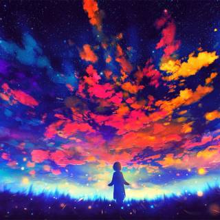 Colorful desktop anime wallpaper