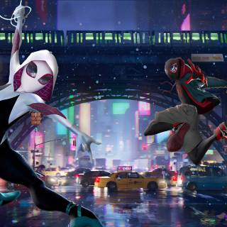 Miles and Gwen 4k wallpaper