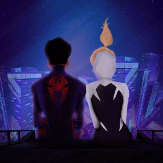 Miles and Gwen 4k wallpaper