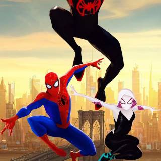 Spider-Man and Spider Gwen wallpaper