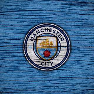 Manchester City logo 4k wallpaper
