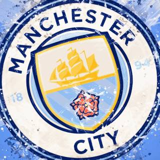 Manchester City logo 4k wallpaper