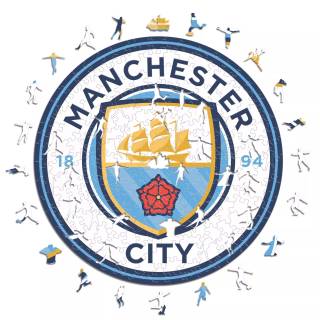 Manchester City logo 4k wallpaper