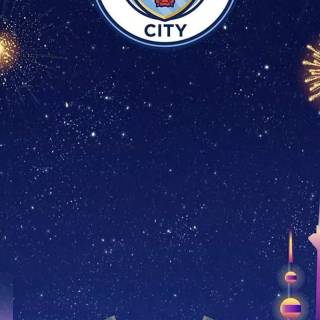 Man City logo phone wallpaper
