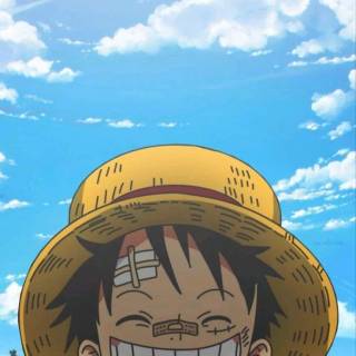 Kid Luffy phone wallpaper