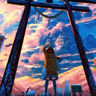 Japanese Torii Gate 4k wallpaper