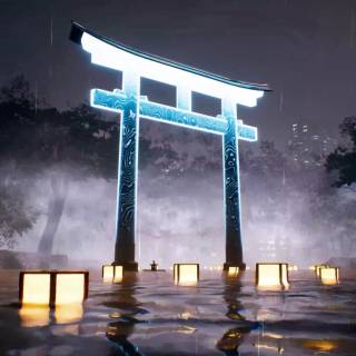 Japanese Torii Gate 4k wallpaper