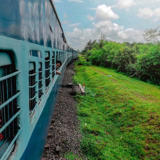 Indian train 4k wallpaper