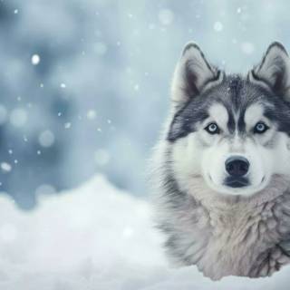 Snow Husky wallpaper